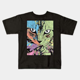 Colorful Cat Kids T-Shirt